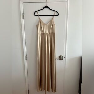 Birdy Grey bridesmaid dress size S champagne gold